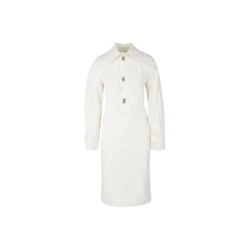 Bottega Veneta Длинное платье с длинными рукавами женское