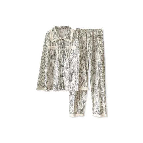 QIAOYUN Серый Женский Пижамный Комплект