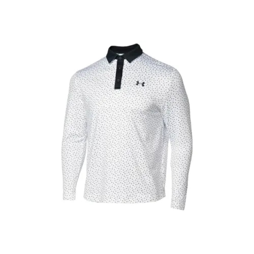 Under Armour Белый Черный Мужская Гольф Одежда