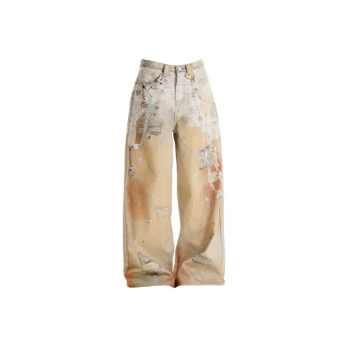 JOPPTI Шафран Женские Джинсы