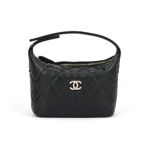 CHANEL Корова Кожа Lunch Box Сумка Сумка через плечо Сумка для женщин Черный