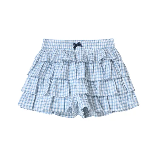 UENA Клетка В наличии Женские Повседневные Шорты