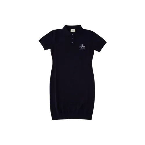 FENDI Короткий рукав Платье SS23 Черный Детский