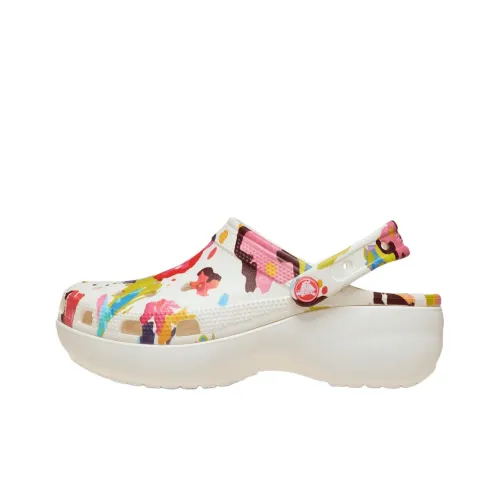 Crocs Classic Platform Clog Сабо Женские Бежевый