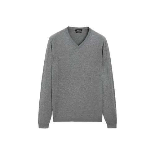 Massimo Dutti Серый Мужской Трикотаж
