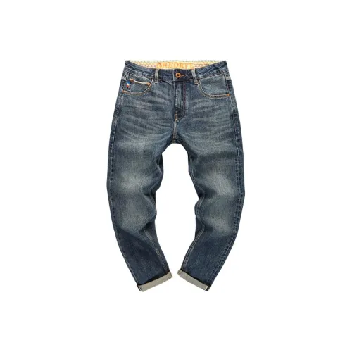 ZENGZHI Джинсы Облегающий крой Прямой крой Унисекс