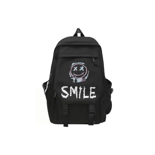 WICKBUEN Нейлон Рюкзак Унисекс Черный Белый