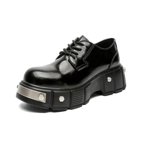 WEISHIBANGWEI Повседневные кожаные туфли Мужские Черные