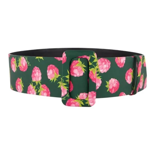 La DOUBLEJ. Полиэстер Кожаные ремни Женские Зеленый Ширина 6 см