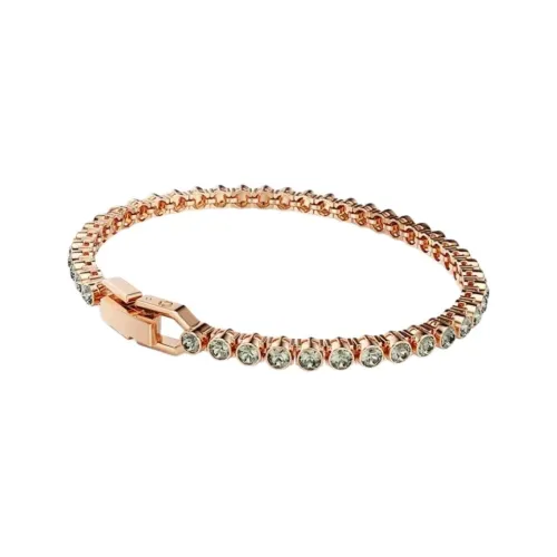 Кристалл Swarovski Браслеты Унисекс Розовое Золото