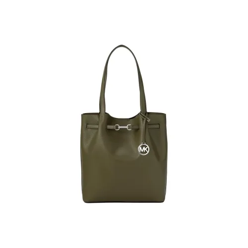 MICHAEL KORS Carson Коровья кожа Сумка на плечо Большая Женская Оливково-зеленая