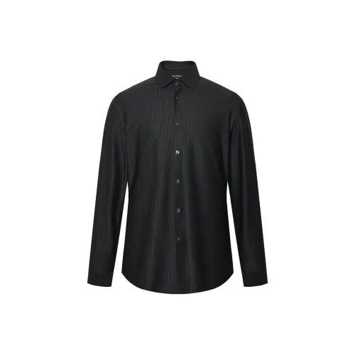 LESS IS MORE Черный Синий Градиент 24QXC9131S Мужская Рубашка