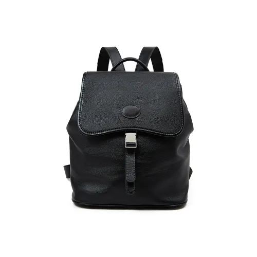 Old Man's Head Коровья кожа с синтетической кожей рюкзак стандартный женский черный