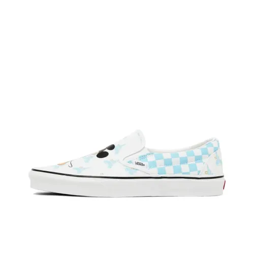 Disney x Vans Классический On Скейтборд Кроссовки Мужские Белый Синий