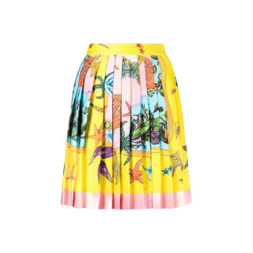 VERSACE Многоцветные Женские Повседневные Короткие Юбки