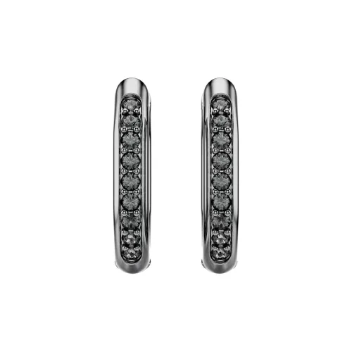 Серьги Crystal Swarovski Женские Черные
