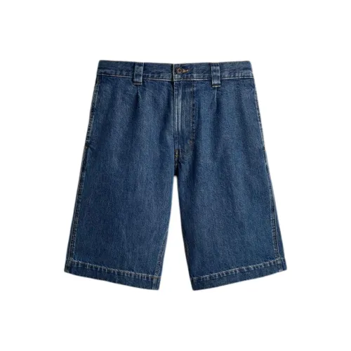 ZARA Blue Men's Denim Shorts ZARA Синие Мужские Джинсовые Шорты