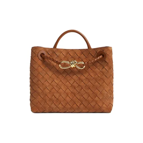 Bottega Veneta Andiamo series Телячья кожа Сумка Маленькая Женская Апельсин