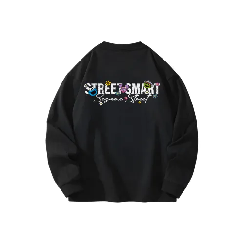 Улица Сезам Длинный рукав Т-рубашка Унисекс