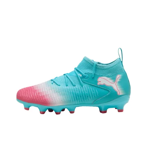 PUMA FUTURE 8 MATCH Поддержка MID Топ Детские футбольные бутсы Синий розовый Подростки