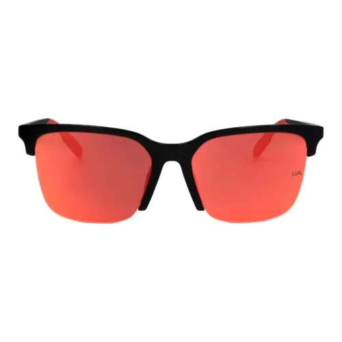 Under Armour Полиамид Квадратные Солнцезащитные Очки Мужские Черные