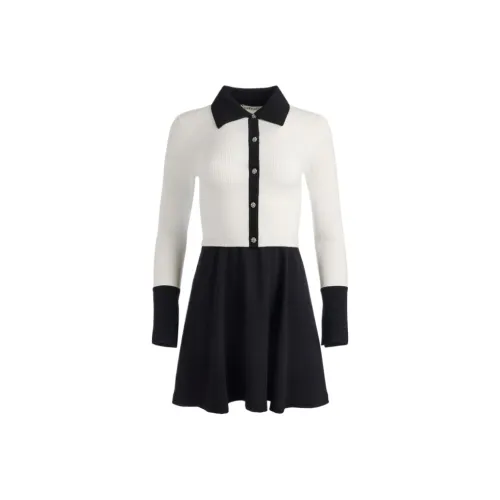 ALICE+OLIVIA Trevor MIXED MEDIA Платье Длинное с рукавами Платье Женское