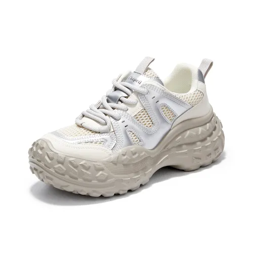 La Chapelle Дышащий Поддерживающий And Легкий Низкий Топ Кроссовки с Толстой Подошвой Женские