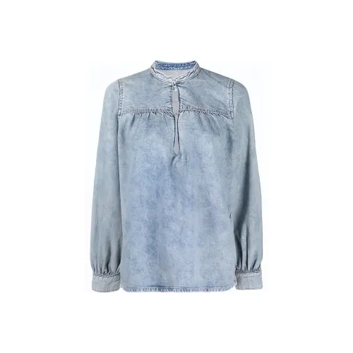 GANNI Blue Women's Shirts GANNI Синий Женские Рубашки