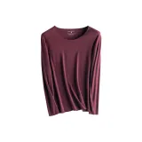 Бордовый · Круглый вырез