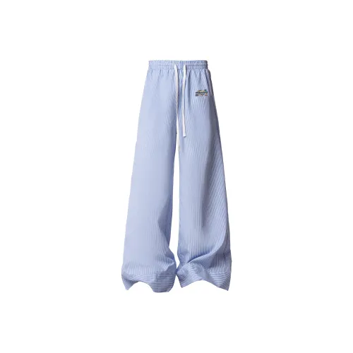 MUSCLETECH Синий с Белым Lettering Унисекс Повседневные брюки