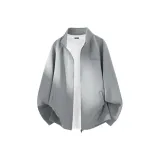 [Быстросохнущий Кронштейн-Вверх Ожерелье-чокер] Светло-серый (MZ Бесплатно Script Логотип на груди)