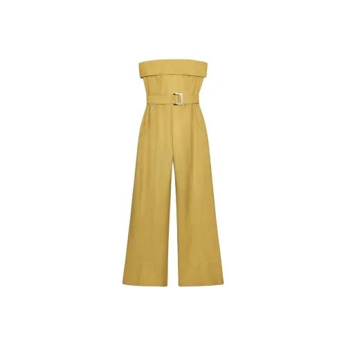 ZARA Горчичный женский комбинезон