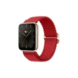 Красный [Вязаная ткань, ремешок с застежкой-липучкой | Регулируемый]