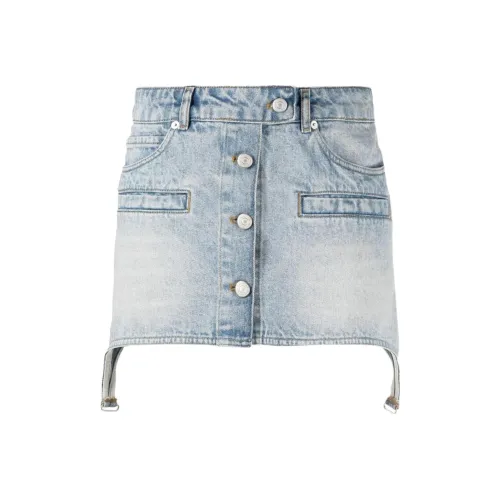 COURREGES Blue Женские Джинсовые Короткие Юбки