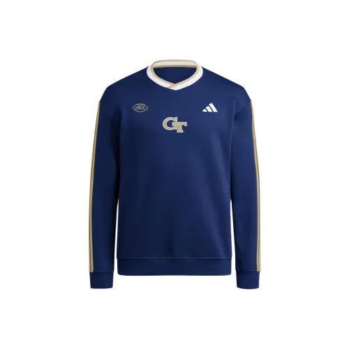 Adidas 3 Stripes Свитшот Мужской Морской Синий Белый