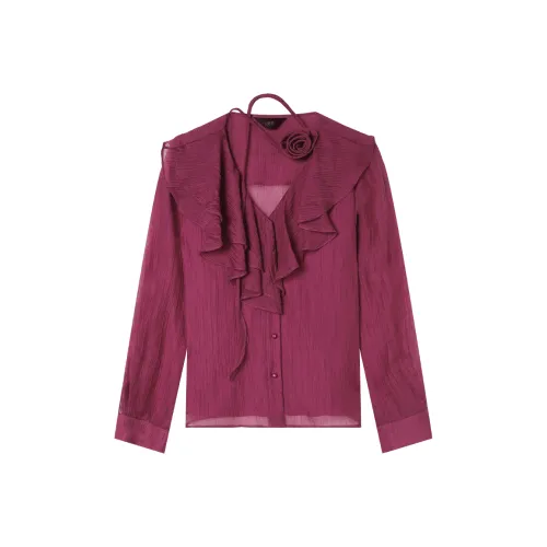 LOUISY AO Фуксия Женские Рубашки