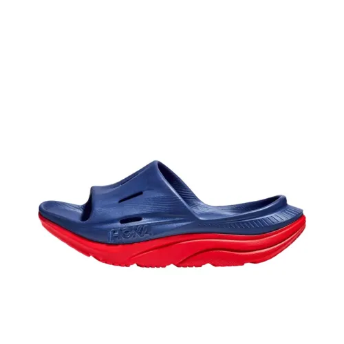 HOKA ONE ONE Ora Recovery Slide 3 Слипоны Синий Мужской