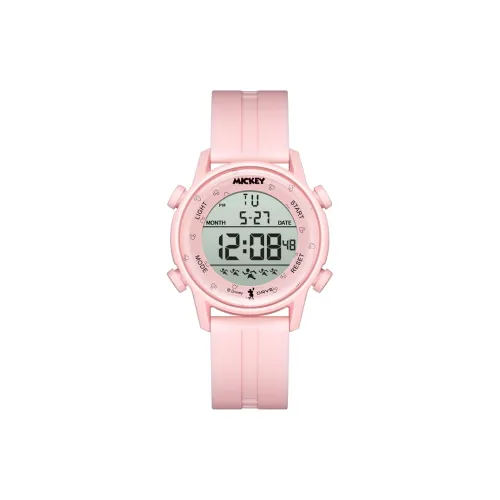 Disney Mickey Series Электронные Механические Часы Силиконовый Ремешок Унисекс Серый Циферблат