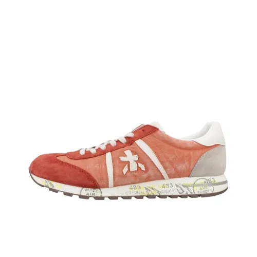 PREMIATA Bordeaux Устойчивый к истиранию Низкий Топ Повседневная Обувь Мужская Красная