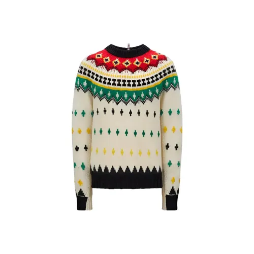 Moncler Alpaca Wool Jacquard Jumper Sweater Men's