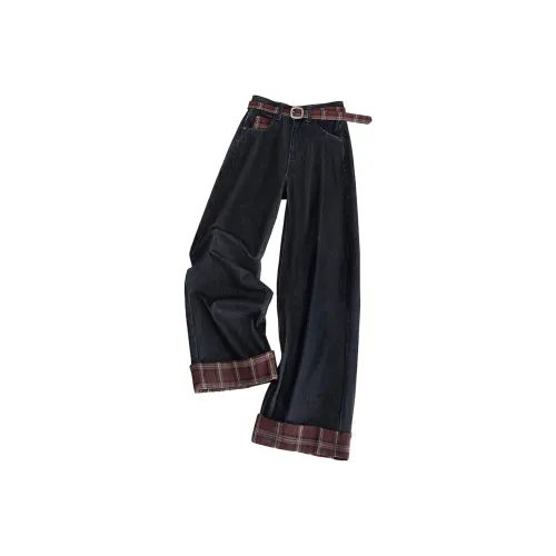 SIBAISHE Черные Женские Джинсы