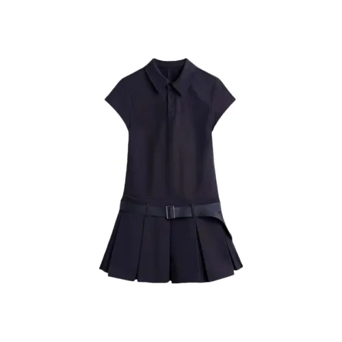 Wang Leshi Короткий рукав Платье Женское