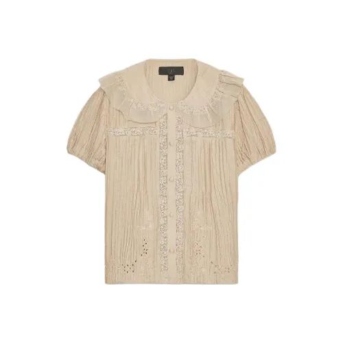 ZARA Бежевые Женские Рубашки