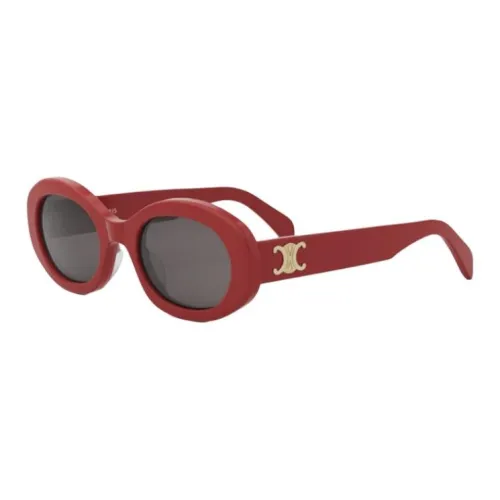 CELINE Пластик OVAL SUNGLASSES Женские Красный