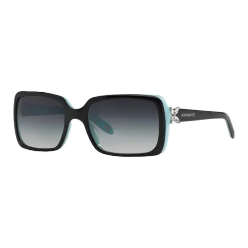 TIFFANY CO. Ацетат Прямоугольные Солнцезащитные очки Унисекс Черный