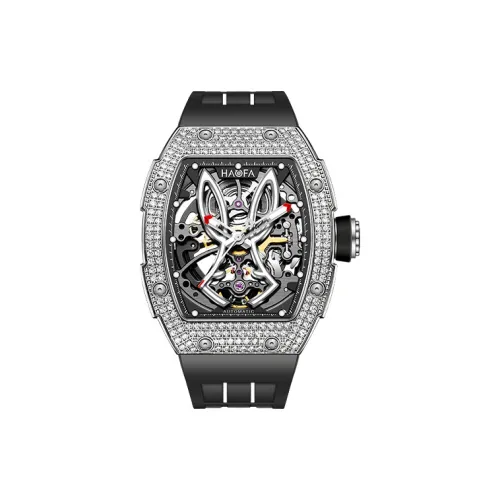 HaofaTourbillon Механические Мужские Часы Белый Циферблат