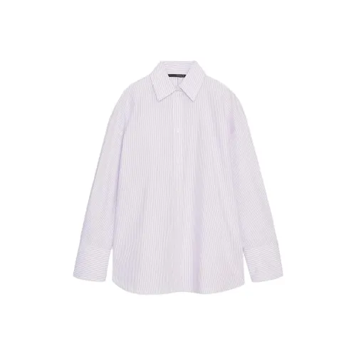 ZARA Светло-фиолетовые женские рубашки