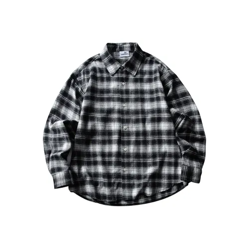 UNDOMAZE Весенний Осенний Длинный Рукав Отложной Воротник Рубашка Свободного Кроя Мужская