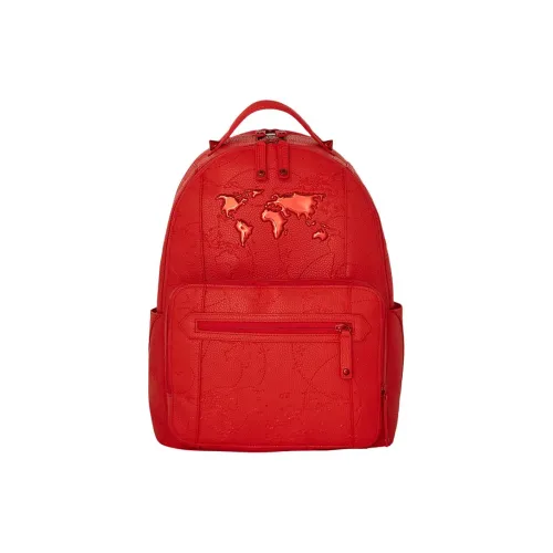 SPRAYGROUND Рюкзак из веганской кожи унисекс цвет камень-красный