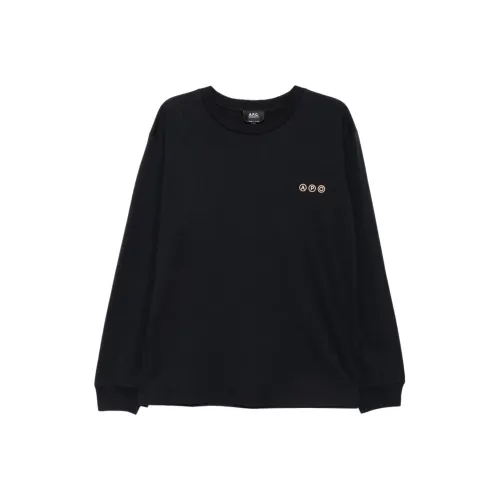 A.P.C Морской Синий Мужская T-Рубашка